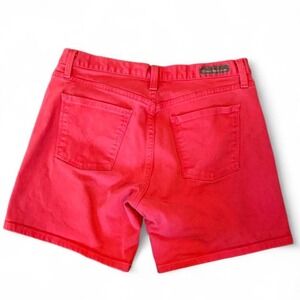 Calvin Klein Red Denim Shorts Size 8